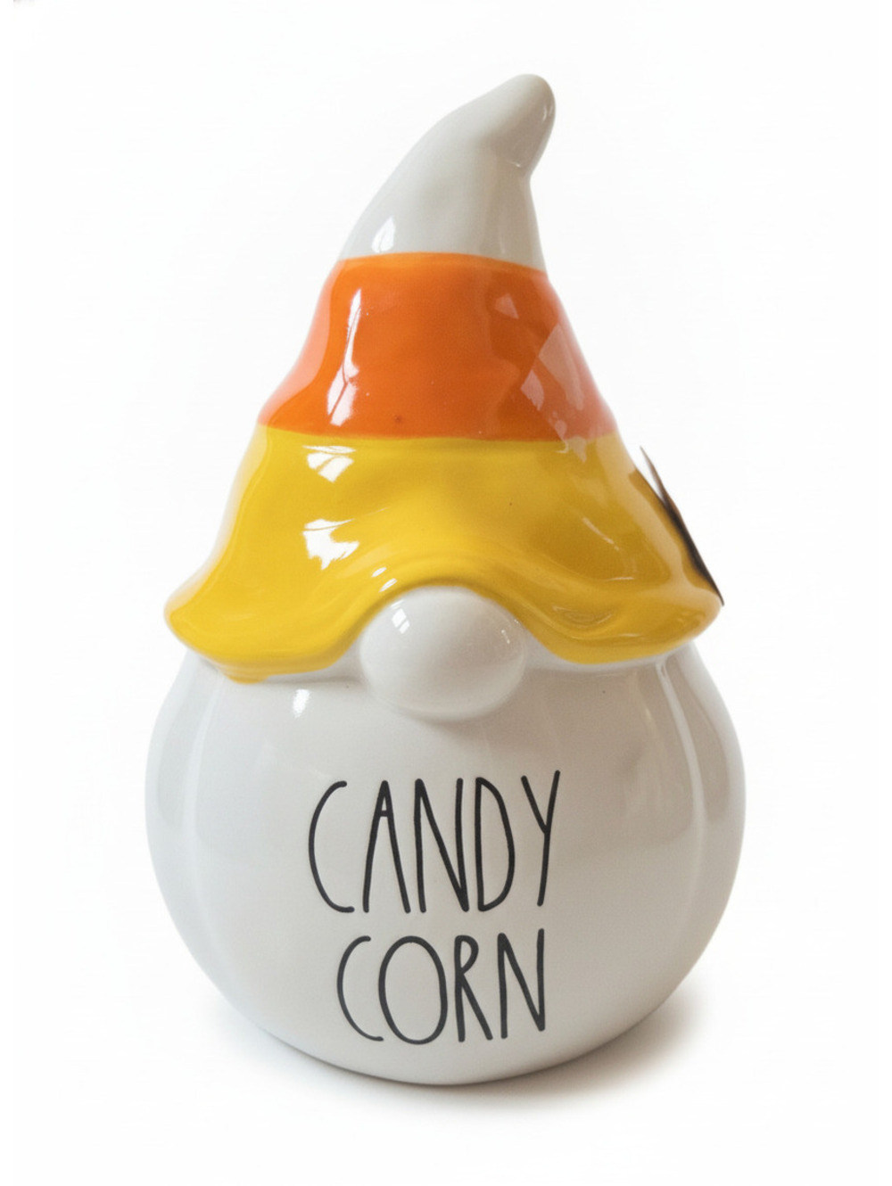 Rae Dunn Candy Corn Gnome Ceramic Figurine